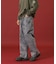 PANELED DENIM PANTS