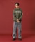 PANELED DENIM PANTS