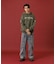 PANELED DENIM PANTS