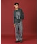 PANELED DENIM PANTS