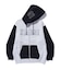 COLOR BLOCK ZIP HOODED SWEATSHIRT
