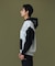 COLOR BLOCK ZIP HOODED SWEATSHIRT
