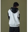 COLOR BLOCK ZIP HOODED SWEATSHIRT