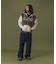 COLOR BLOCK ZIP HOODED SWEATSHIRT