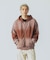 MIST DYED ZIP UP HOODED SWEATSHIRT