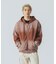 MIST DYED ZIP UP HOODED SWEATSHIRT