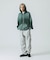 MIST DYED ZIP UP HOODED SWEATSHIRT
