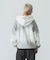 MIST DYED ZIP UP HOODED SWEATSHIRT