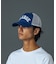 RHINESTONE LOGO MESH CAP