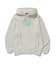 FLUORESCENT EMBROIDERED HOODED SWEATSHIRT