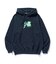 FLUORESCENT EMBROIDERED HOODED SWEATSHIRT
