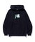 FLUORESCENT EMBROIDERED HOODED SWEATSHIRT