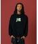 FLUORESCENT EMBROIDERED HOODED SWEATSHIRT
