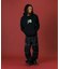 FLUORESCENT EMBROIDERED HOODED SWEATSHIRT