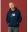 FLUORESCENT EMBROIDERED HOODED SWEATSHIRT