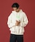 FLUORESCENT EMBROIDERED HOODED SWEATSHIRT