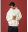 FLUORESCENT EMBROIDERED HOODED SWEATSHIRT