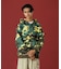 CAMO ZIP UP HOODED SWEATSHIRT