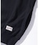DENIM COLLAR HALF ZIP SWEATSHIRT