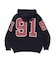 JACQUARD BARBED WIRE ZIP KNIT