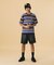 LA EMBROIDERY STRIPE S/S TEE