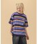 LA EMBROIDERY STRIPE S/S TEE