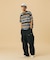 LA EMBROIDERY STRIPE S/S TEE