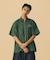 ZIP UP S/S WORK SHIRT