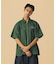ZIP UP S/S WORK SHIRT