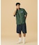 ZIP UP S/S WORK SHIRT