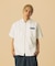 ZIP UP S/S WORK SHIRT
