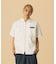 ZIP UP S/S WORK SHIRT