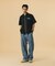 ZIP UP S/S WORK SHIRT
