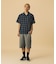 EMBROIDERED S/S PLAID SHIRT