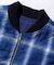 OMBRE PLAID REVERSIBLE VEST