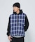 OMBRE PLAID REVERSIBLE VEST