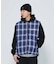 OMBRE PLAID REVERSIBLE VEST
