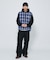 OMBRE PLAID REVERSIBLE VEST