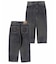 LA STITCH WIDE LEG DENIM PANTS