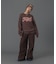 LETTERING LOGO JACQUARD KNIT TOP