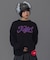 LETTERING LOGO JACQUARD KNIT TOP
