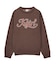 LETTERING LOGO JACQUARD KNIT TOP