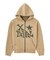 JACQUARD KNIT ZIP UP HOODIE