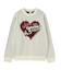 HEART LOGO JACQUARD KNIT TOP