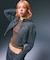 ZIP UP STAND COLLAR DENIM JACKET