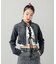 ZIP UP STAND COLLAR DENIM JACKET