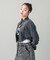 ZIP UP STAND COLLAR DENIM JACKET