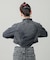 ZIP UP STAND COLLAR DENIM JACKET