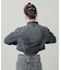 ZIP UP STAND COLLAR DENIM JACKET