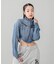 ZIP UP STAND COLLAR DENIM JACKET